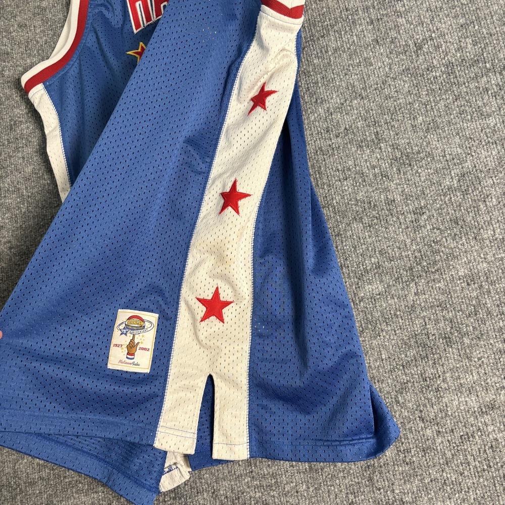 Vintage Platinum Fubu Harlem Globetrotters Meadowlark Lemon 36 Jersey XL Blue - Picture 9 of 11
